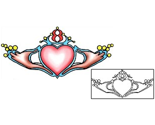 Claddagh Tattoo Miscellaneous tattoo | PLF-02217