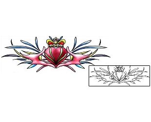 Claddagh Tattoo Miscellaneous tattoo | PLF-02221