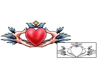 Claddagh Tattoo Miscellaneous tattoo | PLF-02223