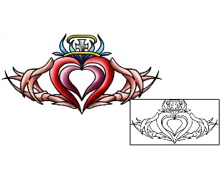 Claddagh Tattoo Miscellaneous tattoo | PLF-02225