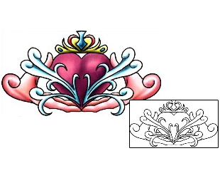 Claddagh Tattoo Miscellaneous tattoo | PLF-02226