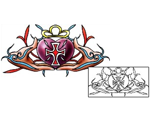 Claddagh Tattoo Miscellaneous tattoo | PLF-02227