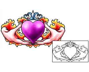 Claddagh Tattoo Miscellaneous tattoo | PLF-02232