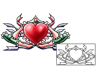 Claddagh Tattoo Miscellaneous tattoo | PLF-02235