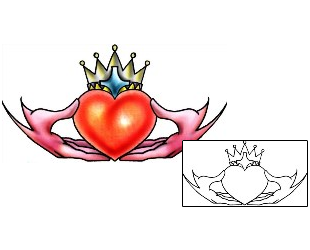 Claddagh Tattoo Miscellaneous tattoo | PLF-02239