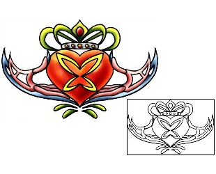 Claddagh Tattoo Miscellaneous tattoo | PLF-02242