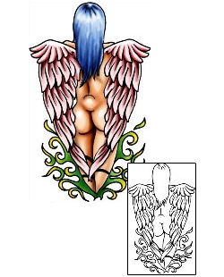 Angel Tattoo Religious & Spiritual tattoo | PLF-02253
