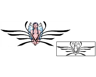 Angel Tattoo Religious & Spiritual tattoo | PLF-02267