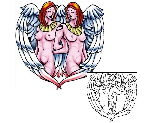 Angel Tattoo Religious & Spiritual tattoo | PLF-02268