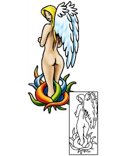Angel Tattoo Religious & Spiritual tattoo | PLF-02272