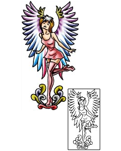 Angel Tattoo Religious & Spiritual tattoo | PLF-02292