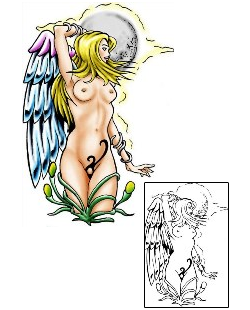 Angel Tattoo Religious & Spiritual tattoo | PLF-02294