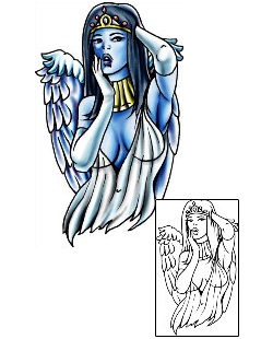 Angel Tattoo Religious & Spiritual tattoo | PLF-02304