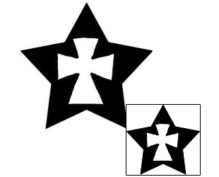 Star Tattoo Religious & Spiritual tattoo | PLF-02305