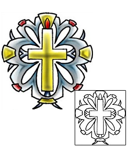 Cross Tattoo Religious & Spiritual tattoo | PLF-02306