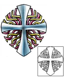 Cross Tattoo Religious & Spiritual tattoo | PLF-02311