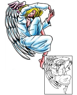 Angel Tattoo Religious & Spiritual tattoo | PLF-02317