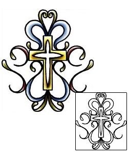 Cross Tattoo Religious & Spiritual tattoo | PLF-02321