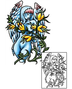 Angel Tattoo Religious & Spiritual tattoo | PLF-02323