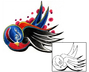 Swallow Tattoo Tattoo Styles tattoo | PNF-00027