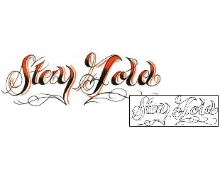 Picture of Stay Gold Tattoo