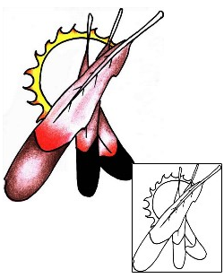 Feather Tattoo Miscellaneous tattoo | PPF-00028