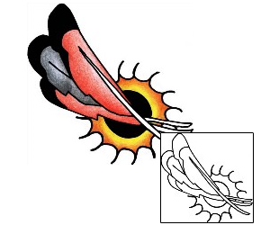 Feather Tattoo Miscellaneous tattoo | PPF-00119