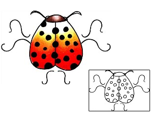 Ladybug Tattoo Insects tattoo | PPF-00194