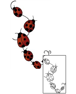 Ladybug Tattoo Insects tattoo | PPF-00210