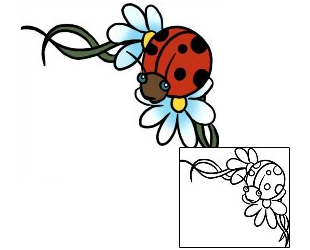 Ladybug Tattoo Insects tattoo | PPF-00220