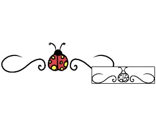 Ladybug Tattoo Specific Body Parts tattoo | PPF-00243