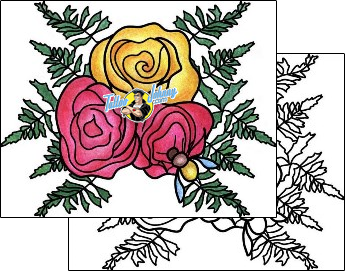 Flower Tattoo plant-life-flowers-tattoos-pablo-paola-ppf-00254
