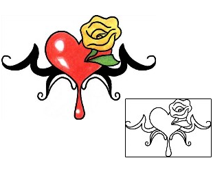 Heart Tattoo For Women tattoo | PPF-00282