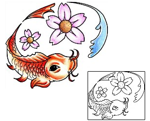 Fish Tattoo Marine Life tattoo | PPF-00363