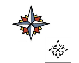 Compass Tattoo Astronomy tattoo | PPF-00398