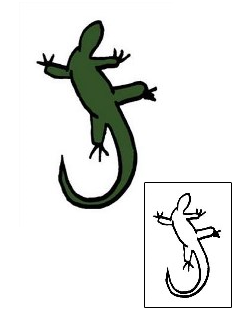 Gecko Tattoo Specific Body Parts tattoo | PPF-00399