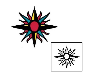 Compass Tattoo Astronomy tattoo | PPF-00401