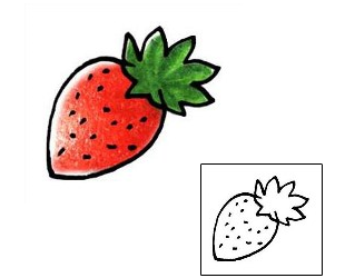 Strawberry Tattoo For Women tattoo | PPF-00406
