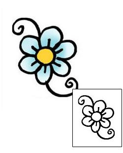 Flower Tattoo Specific Body Parts tattoo | PPF-00420