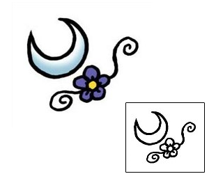 Moon Tattoo Astronomy tattoo | PPF-00469