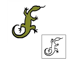 Lizard Tattoo Specific Body Parts tattoo | PPF-00477