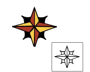 Compass Tattoo Astronomy tattoo | PPF-00478