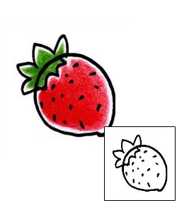 Strawberry Tattoo For Women tattoo | PPF-00490