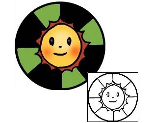 Sun Tattoo Astronomy tattoo | PPF-00525