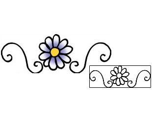 Flower Tattoo Specific Body Parts tattoo | PPF-00526