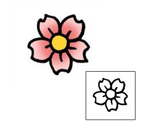 Flower Tattoo Specific Body Parts tattoo | PPF-00567