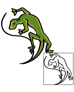 Gecko Tattoo Specific Body Parts tattoo | PPF-00601