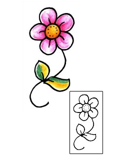 Flower Tattoo Specific Body Parts tattoo | PPF-00604