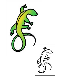 Lizard Tattoo Specific Body Parts tattoo | PPF-00617