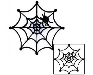 Spider Web Tattoo Insects tattoo | PPF-00618
